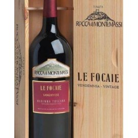 Le Focaie Maremma Toscana D.O.C. - Rocca di Montemassi - Db. Magnum im originaler Holzkiste