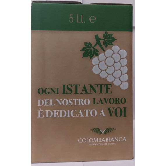 Vino Bianco Bag in Box - Terre Siciliane IGT - Colomba Bianca