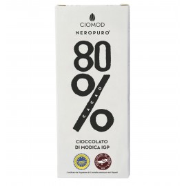 Cioccolato di modica IGP - 80% Cacao - Ciomod